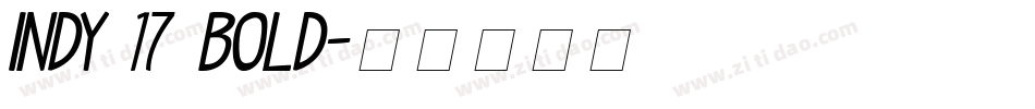 Indy 17 Bold字体转换